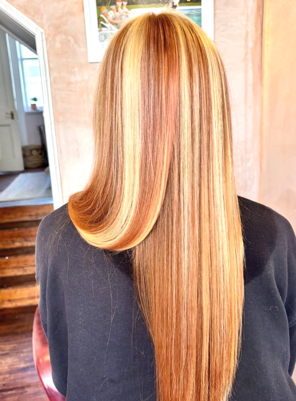 Copper and gold tone colour result